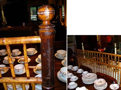 Lot 193 - Victorian Bamboo and Faux Bamboo Headboard