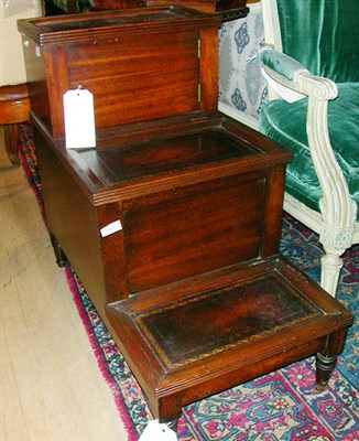 Lot 646 - Georgian Style Leather Inset Mahogany Library...