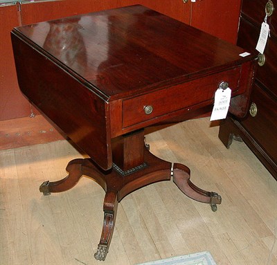Lot 739 - Regency Style Mahogany Drop-Leaf Table