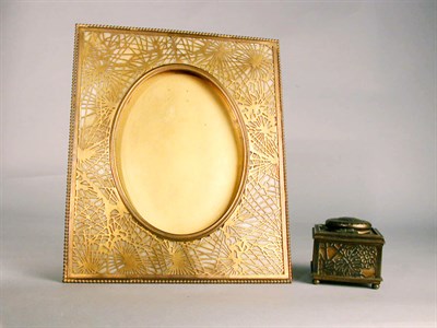 Lot 239 - Tiffany Studios Favrile Glass and Brass...