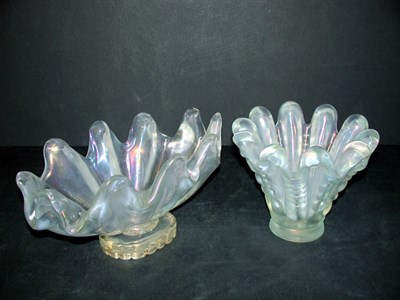 Lot 124 - Two Italian Glass Bowls Probably Barovier Each...