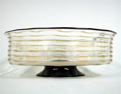 Lot 92 - Italian Glass Dessert Service Comprising a...