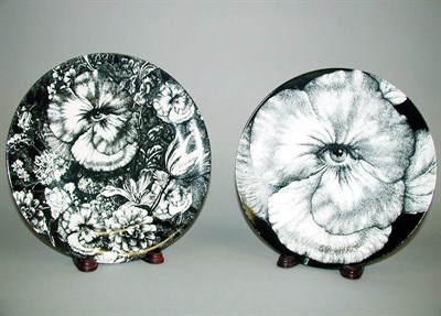 Lot 91 - Two Piero Fornasetti Porcelain Plates Each...
