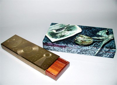 Lot 85 - Two Piero Fornasetti Boxes Each of rectangular...