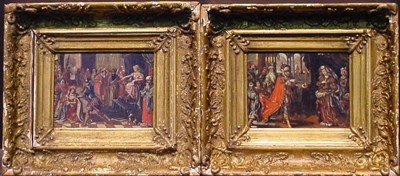 Lot 112 - Circle of Anthuenis Claeissins SOLOMAN AND THE...