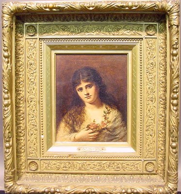Lot 104 - Hermann Schmiechen German, b. 1855 PORTRAIT OF...