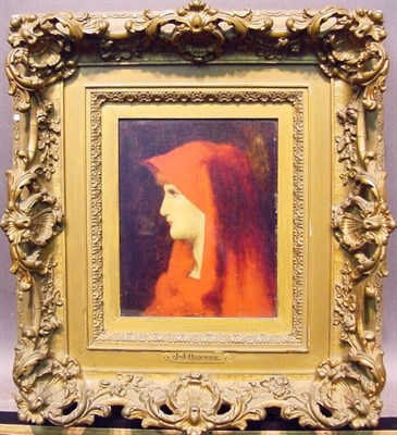 Lot 56 - Jean-Jacques Henner French, 1829-1905 WOMAN IN...