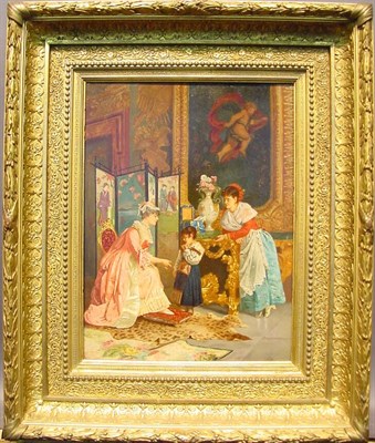 Lot 97 - Giulio Rosati Italian, 1858-1917 FIGURES IN AN...