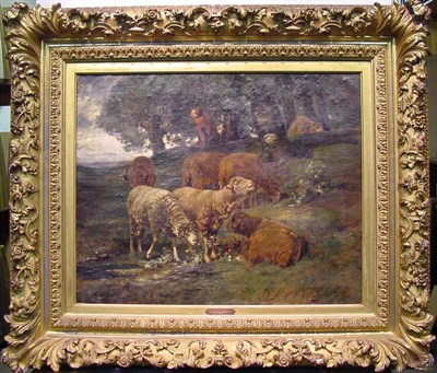 Lot 200 - Attributed to Charles Emil Jacque SHEEP WITH...