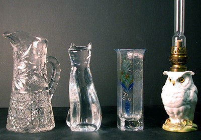 Lot 358 - Group of Four Articles Including a Steuben Cat...