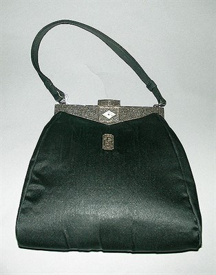 Lot 336 - Marcasite Frame Evening Bag French, 1940s The...