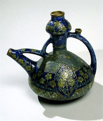 Lot 224 - Teplitz Pottery Ewer Of globular form,...