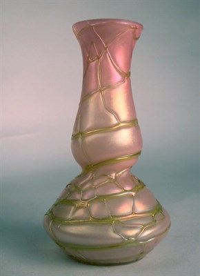 Lot 130 - Austrian Art Nouveau Glass Vase Of knopped...
