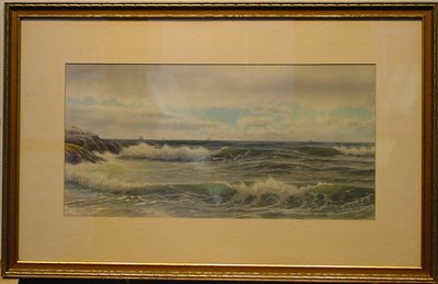 Lot 30 - George Howell Gay 1858-1931 BREAKING SURF...