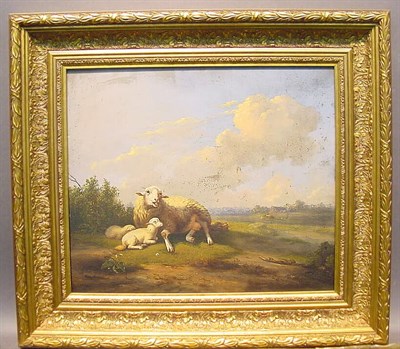 Lot 114 - Eugene Joseph Verboeckhoven SHEEP IN LANDSCAPE...