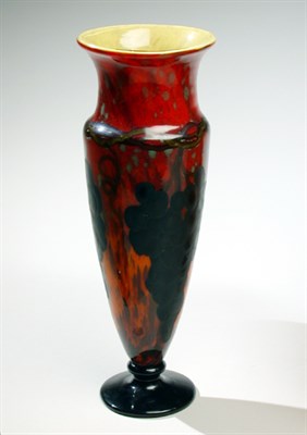 Lot 185 - Rare Schneider Intarsia Glass Vase Of tall...