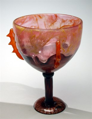 Lot 189 - Schneider Glass Bowl Of goblet form with...