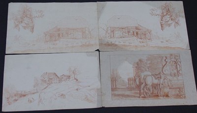 Lot 28 - Dutch School 18th Century GROUP OF LANDSCAPES:...