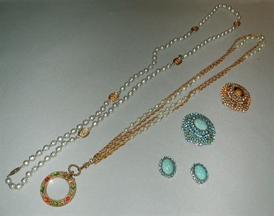 Lot 417 - Group of Chanel and Schreiner Jewelry...