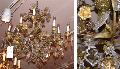 Lot 394 - Louis XV Style Gilt-Metal and Glass...