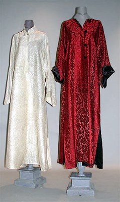 Lot 40 - Two Chinese Coats The first rust damask...