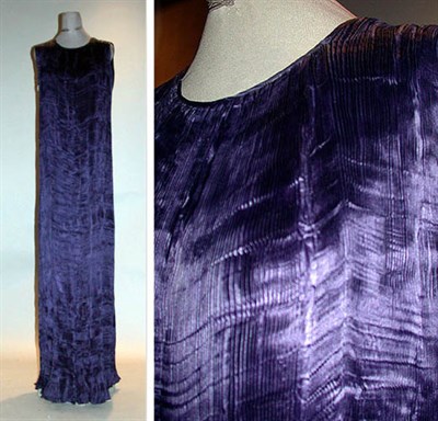 Lot 46 - Babani Pleated Silk Dress French, 1920s...