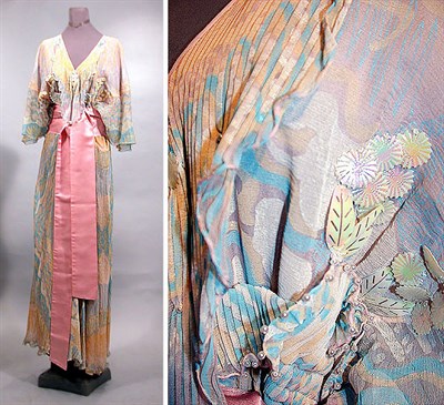 Lot 62 - Zandra Rhodes Pleated chiffon Evening Dress...