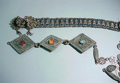 Lot 373 - Two Metal Belts Middle Eastern The first of...