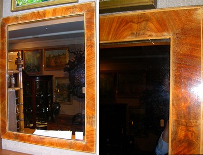 Lot 348 - Continental Mahogany Mirror