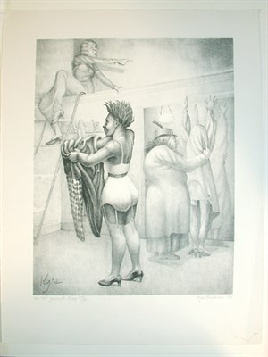 Lot 296 - Kyra Markham THE FIT YOURSELF SHOP Lithograph,...