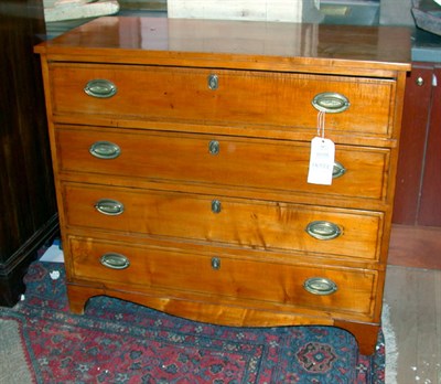 Lot 297 - Federal Inlaid Cherry Chest of Drawers Middle...