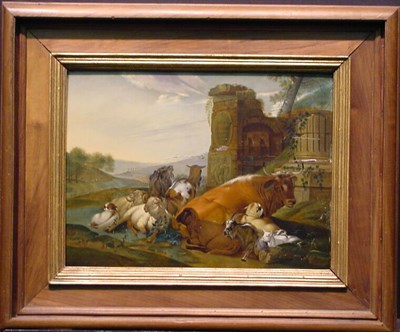 Lot 133 - Dutch School 19th Century LIVESTOCK IN...