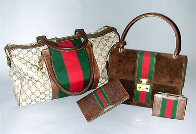 Lot 307 - Group of Four Gucci Accessories Comprising a...