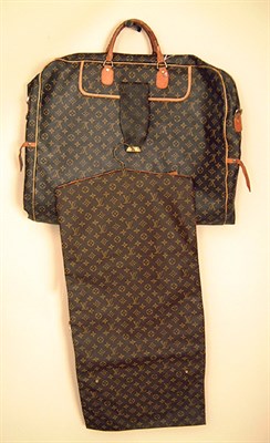 Lot 537 - Louis Vuitton Garment Bag and Hanging...