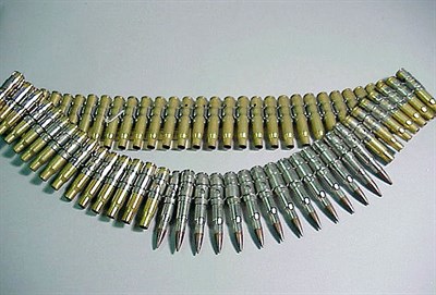 Lot 271 - Bullet Belt 1970 Made entirely of bullet...