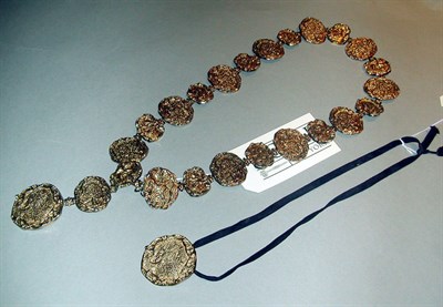 Lot 358 - Cartier Vermeil Linked Belt and Pendant French,...