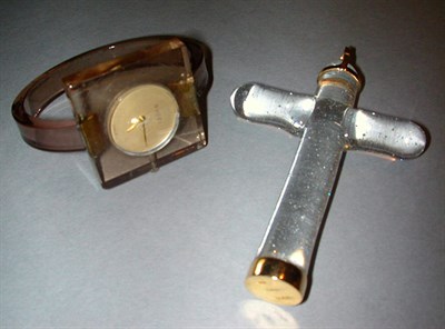 Lot 433 - Two Gucci Jewelry Items The first a large rock...