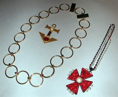 Lot 412 - Three Yves Saint Laurent Jewelry Items Mid...