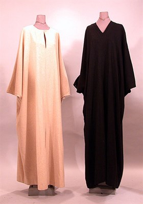 Lot 165 - Two Scottish Cashmere Caftans 1970s One black,...
