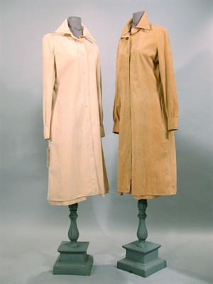 Lot 193 - Two Halston Ultrasuede Shirtwaists American,...