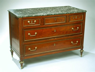 Lot 500 - Louis XVI Brass Mounted Mahogany Commode