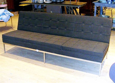Lot 136 - Chrome Sofa Designed by Florence Knoll With...
