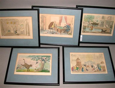 Lot 102 - After Thomas Rowlandson [DR. SYNTAX] Five hand-...