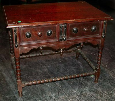 Lot 232 - William and Mary Oak Low Table The molded...