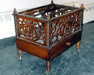 Lot 329 - Classical Rosewood Mahogany Canterbury...