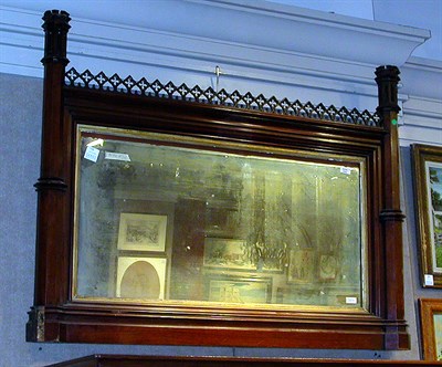 Lot 173 - Gothic Revival Mahogany Overmantel Mirror 19th...