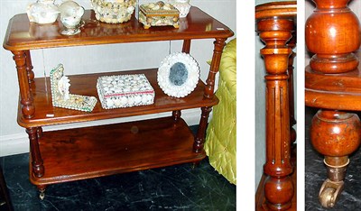 Lot 138 - William IV Mahogany Three-Tier Etagere