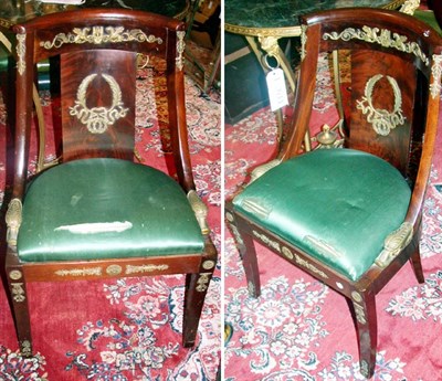 Lot 689 - Pair of Empire Style Gilt-Bronze Mounted...
