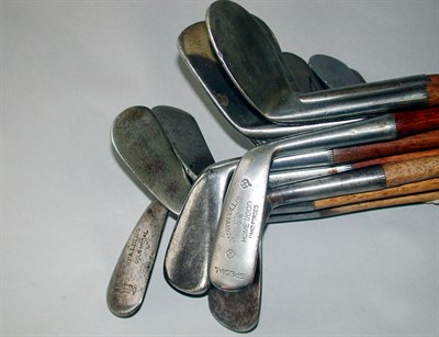 Lot 419 - Twenty smooth faced irons various, including...