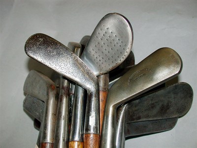 Lot 420 - Twenty smooth faced irons, including eight...